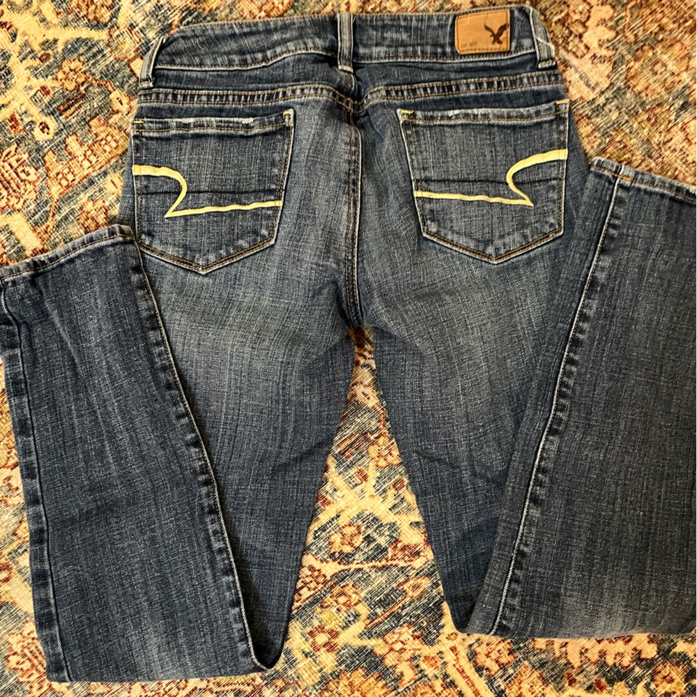 American Eagle blue jeans size 00 skinny stretch